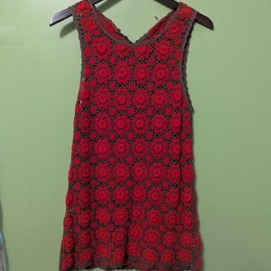 Free People Crochet Mini Dress